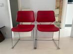 Matrix Krueger Rode Stoelen (8 stuks), Ophalen, Zo goed als nieuw, Rood, Vijf, Zes of meer stoelen