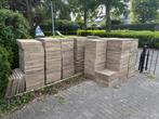 Schellevis betontegel - geel - 50x50 (5cm dik), Ophalen, Gebruikt, 10 m² of meer, Beton