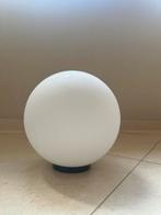 Glazen bol lamp met kleuren, Huis en Inrichting, Lampen | Tafellampen, Ophalen, Zo goed als nieuw, Minder dan 50 cm