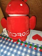 Android rode knuffel met draaiend hoofd 20 cm, Ophalen of Verzenden