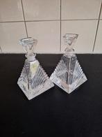 Karaffen - Bewerkt Helder Glas, Antiek en Kunst, Antiek | Glas en Kristal, Ophalen of Verzenden
