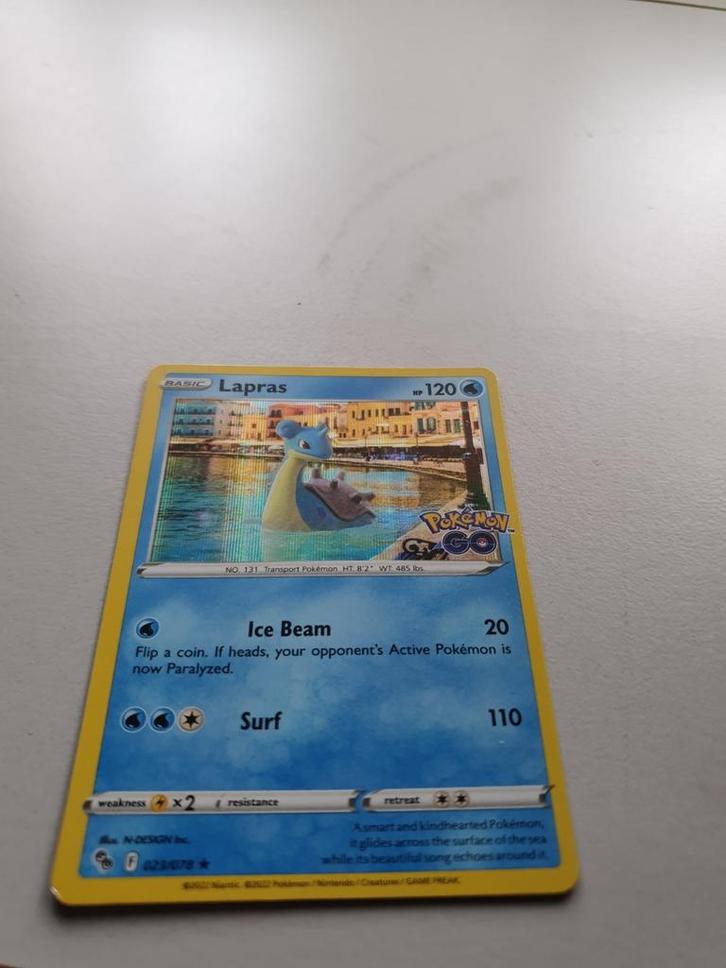 Lapras Holo zeldzame Pokémon-kaart  , Hobby en Vrije tijd, Verzamelkaartspellen | Pokémon, Zo goed als nieuw, Ophalen of Verzenden