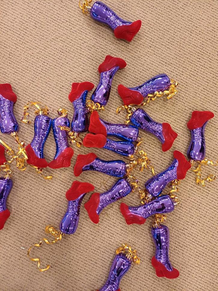 Kerstballen Laarsjes, Diversen, Kerst, Nieuw, Ophalen of Verzenden