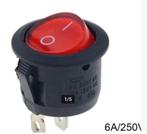 Wipschakelaar 250 V/AC 6 A 1 x uit/aan R13-112B B/R 230 V va, Hobby en Vrije tijd, Elektronica-componenten, Ophalen of Verzenden