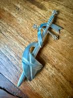 Zilveren Kiltspeld Wales 925, Sieraden, Tassen en Uiterlijk, Broches, Ophalen of Verzenden, Zo goed als nieuw, 4 tot 7 cm, Zilver