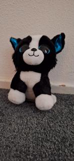 Schattige Zwarte en Witte Knuffel Hond, Ophalen of Verzenden, Zo goed als nieuw, Hond