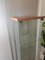 Glazen Vitrinekast/Prijzenkast, Huis en Inrichting, Kasten | Vitrinekasten, Ophalen, Met plank(en), Minder dan 50 cm, Gebruikt