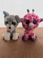 Schattige Ty Beanie Boo's - Hond & Giraffe, Ophalen of Verzenden, Zo goed als nieuw, Hond