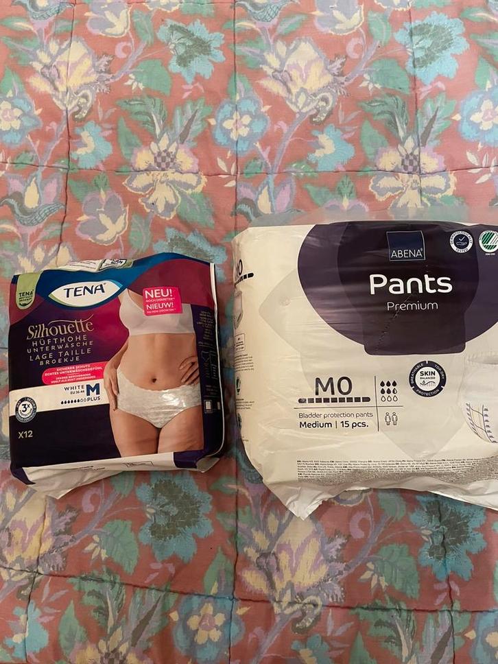 Tena Silhouette en Abena pants. Kleur Wit, maat M, Diversen, Verpleegmiddelen, Nieuw, Verzenden