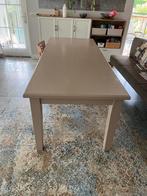 Grote langwerpige houten eettafel, Huis en Inrichting, Tafels | Eettafels, Ophalen, Gebruikt, 200 cm of meer, 50 tot 100 cm