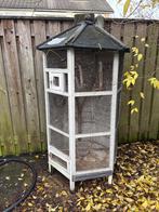 Zeshoekige volière (180 x 75 cm) GRATIS, Ophalen, Gebruikt, Hout, Volière