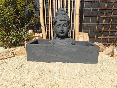 Mooie Geisha oosterse Buddha fontein water ornament beton, Tuin en Terras, Waterpartijen en Fonteinen, Zo goed als nieuw, Ophalen of Verzenden