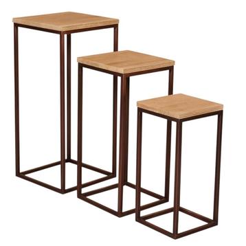 Pilaren set van 3 Zoah copper mango

 beschikbaar voor biedingen