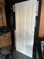 Witte binnendeur met kraal profilering, Ophalen, Gebruikt, Minder dan 80 cm, Binnendeur