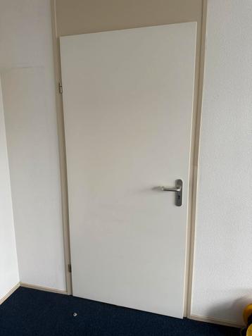Opdek deuren in zeer nette staat wit 95cmx211,5cm beschikbaar voor biedingen
