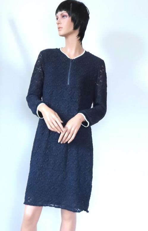 NORAH Geweldige Donkerblauwe Kanten Jurk 38 M, Kleding | Dames, Jurken, Zo goed als nieuw, Maat 38/40 (M), Blauw, Boven de knie
