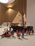 Playmobil Piratenboot met poppetjes (incompleet), Kinderen en Baby's, Speelgoed | Playmobil, Ophalen, Gebruikt, Los playmobil