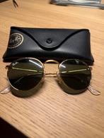 Ray-Ban Zonnebril - Ronde Glazen, Gebruikt, Zonnebril, Zwart, Ophalen of Verzenden