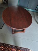 Inklapbare salontafel, Hout, Ophalen, 75 cm of meer, Ovaal