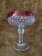 Vintage jaren 50 Indiana Glass diamond point ruby cranberry, Ophalen of Verzenden