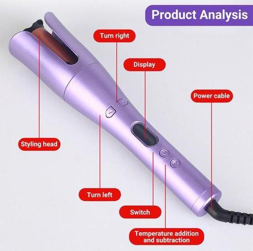 Automatische Krultang  - Keramische Haarkruller Hair Curler, Sieraden, Tassen en Uiterlijk, Uiterlijk | Haarverzorging, Zo goed als nieuw