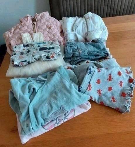 Leuk meisjespakket mt 80, Kinderen en Baby's, Babykleding | Baby-kledingpakketten, Zo goed als nieuw, Ophalen