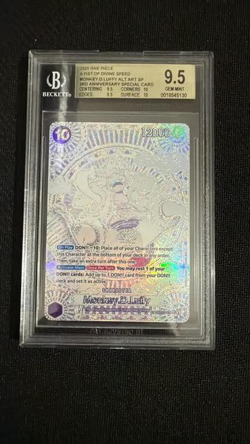 Monkey D. luffy SP OP05-119SEC BGS 9,5 beschikbaar voor biedingen