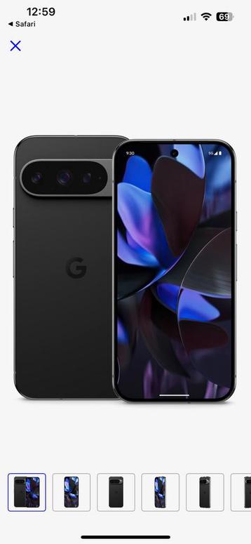 Google Pixel 9 pro 256gb obsidian met hoesjes van BURGA! beschikbaar voor biedingen
