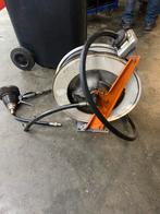 Oliehaspel met vulpistool, Auto diversen, Autogereedschap, Ophalen, Gebruikt