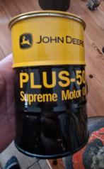 John Deere blik supreme motor oil plus-50, Verzamelen, Ophalen of Verzenden, Zo goed als nieuw, Overige