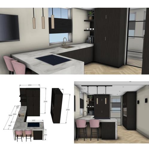 Aangeboden SketchUp 3D tekenaar interieur, exterieur en comm, Huis en Inrichting, Kasten | Boekenkasten, Nieuw, Minder dan 100 cm