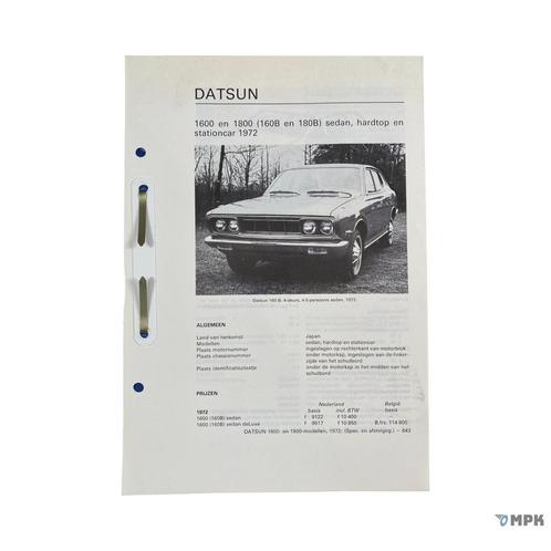 Kluwer | Datsun 1600 (160B) / 1800 (180B) | 1972 | NL, Auto diversen, Handleidingen en Instructieboekjes, Ophalen of Verzenden