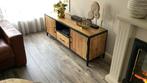 Tv meubel Frankfurt , Mango en metaal 150 cm, Ophalen
