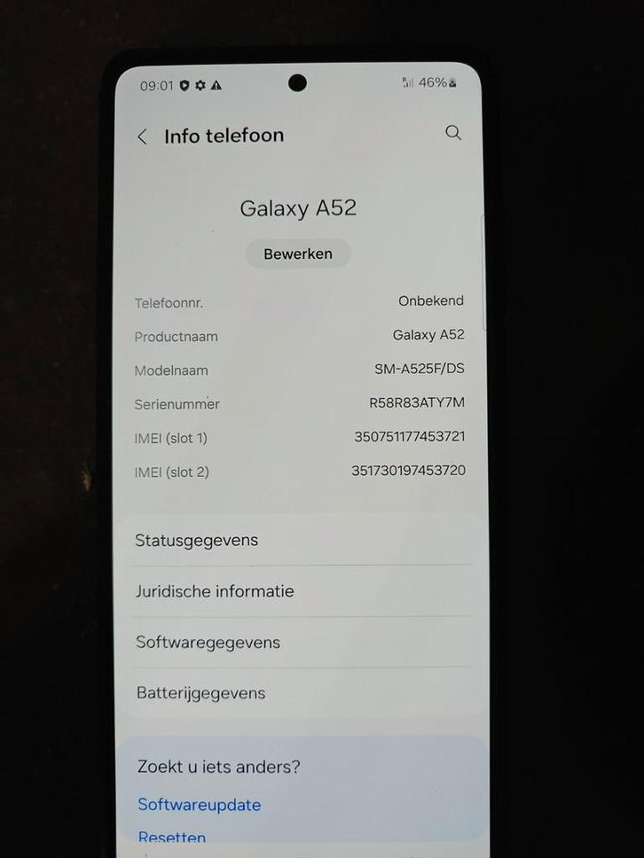 Samsung Galaxy A52 - Onbeschadigd & Fabrieksinstellingen, Telecommunicatie, Mobiele telefoons | Samsung, Ophalen of Verzenden