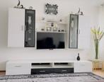 Kast hoogglans wit en zwart, Ophalen, Zo goed als nieuw, 25 tot 50 cm, Minder dan 100 cm