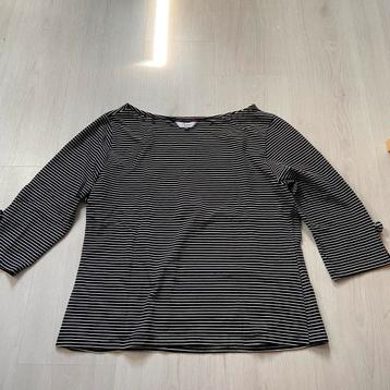 zwart met wit gestreept BANNED T-shirt 3/4 mouw mt XL beschikbaar voor biedingen