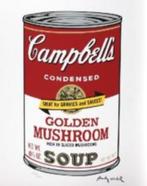 Andy Warhol(1928)Lithografie"Campbells Golden M Soup"Ges Gen, Antiek en Kunst, Kunst | Litho's en Zeefdrukken, Ophalen of Verzenden