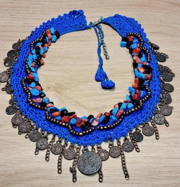 vintage gehaakte Ottomaanse ketting met tughra munten beschikbaar voor biedingen