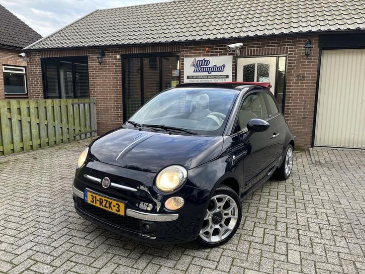 Fiat 500C 1.2 Lounge Airco PDC H.Leer 16" (bj 2011), Auto's, Fiat, Bedrijf, Te koop, 500C, ABS, Airbags, Airconditioning, Alarm