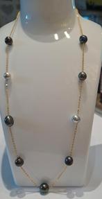 akoya parels station Ketting 925 silver, Ophalen of Verzenden, Nieuw, Zilver, Zilver