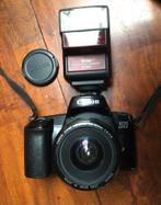 Canon EOS 1000F met Vivitar Flitser & EF 35-80 Lens, Audio, Tv en Foto, Fotocamera's Analoog, Ophalen of Verzenden, Gebruikt, Spiegelreflex