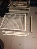 2 witte komplement  manden en 1 roede voor in Ikea Pax kast, Huis en Inrichting, Ophalen, 50 tot 100 cm, Zo goed als nieuw, Minder dan 100 cm