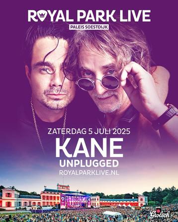 KANE op Royal Park Live 2025 (2x à €70 p/st) beschikbaar voor biedingen