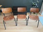Set van 3 schoolstoeltjes, Ophalen, Gebruikt, Bruin, Drie