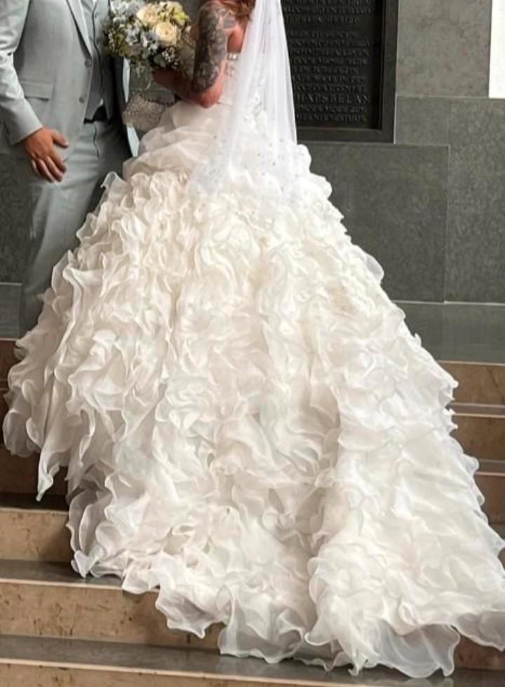 Prachtige Sisi Gipsy Trouwjurk mt 36-42, Kleding | Dames, Trouwkleding en Trouwaccessoires, Gedragen, Trouwjurk, Wit, Ophalen of Verzenden