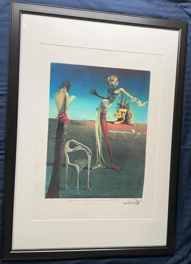 Salvador Dali (1904 - 1989) - Femme À La Tête De Rose (1935), Antiek en Kunst, Kunst | Litho's en Zeefdrukken, Verzenden