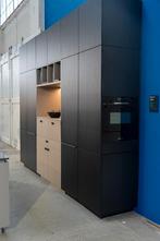 Showroomkeuken zeer compleet met Bosch Bora Steen, Ophalen, Zwart, Dubbelwandige keuken, Met kookeiland