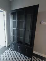 Zwarte stalen kast van Gigameubels h192/d39/b108cm, Huis en Inrichting, Kasten | Vitrinekasten, Ophalen, 100 tot 150 cm, Zo goed als nieuw