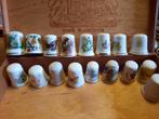 Verzameling van 15 vintage porseleinen vingerhoeden, Ophalen of Verzenden, Gebruikt, Porselein, Nederland