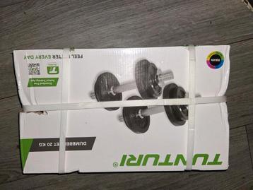 Tunturi Dumbbellset 20 KG - Nieuw in Doos T.E.A.B beschikbaar voor biedingen